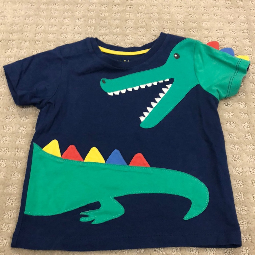 Baby Boden Alligator Appliqué Shirt 2-3Y
